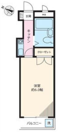 スターハイツ本所(1K/4階)の間取り写真