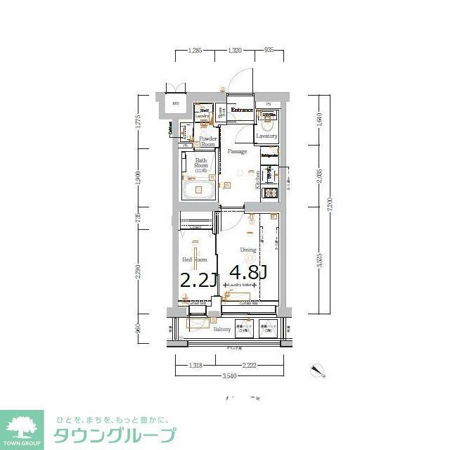 XEBECときわ台III(2K/2階)の間取り写真