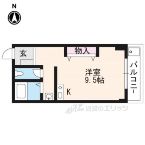 明治館岡崎(1K/1階)の間取り写真