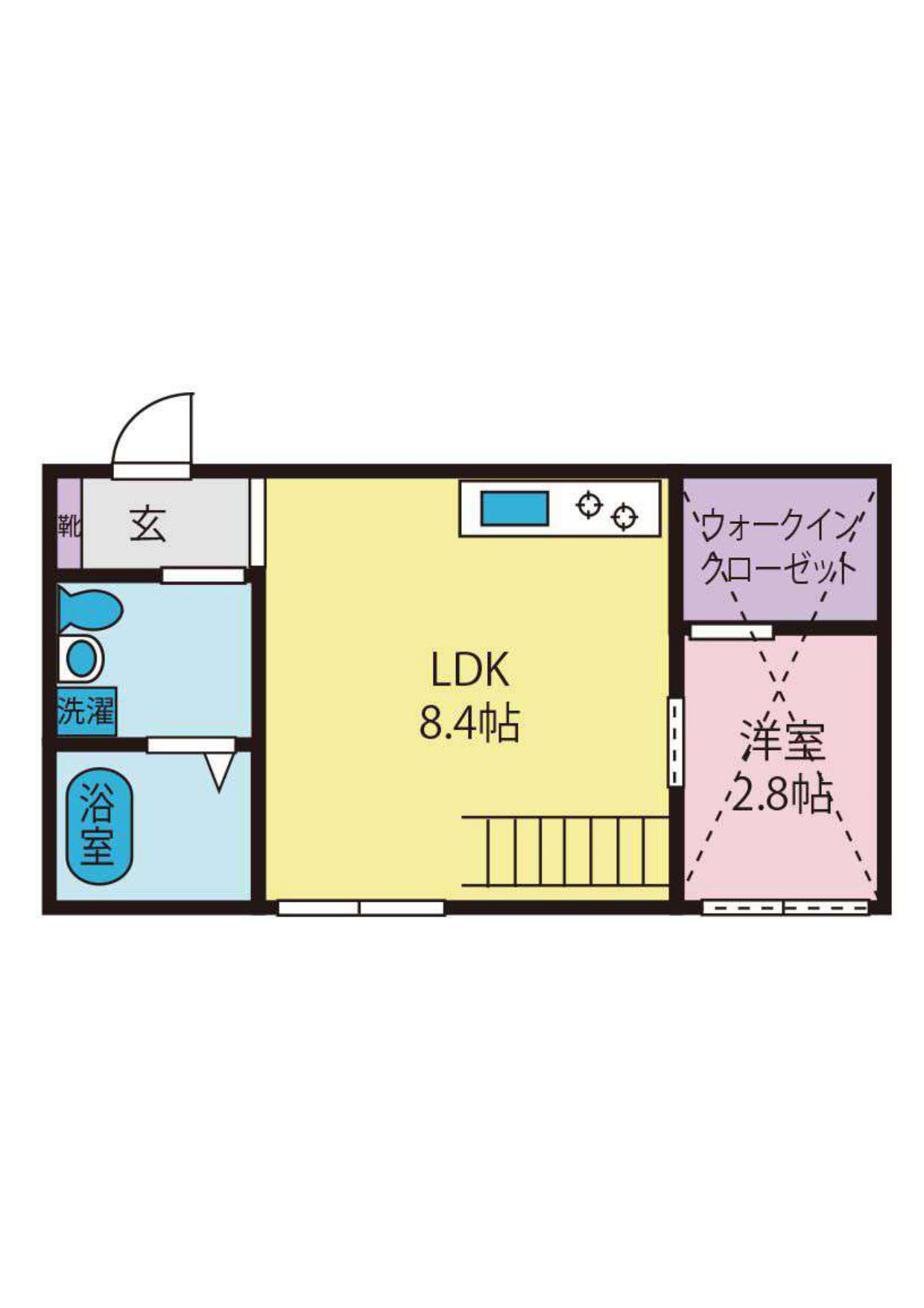 PREMIUM LIFE(1LDK/1階)の間取り写真