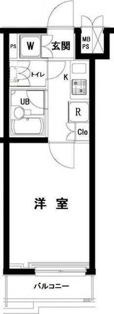 ルーブル豊玉伍番館(1K/3階)の間取り写真