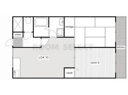 ミレニアム向台(2LDK/3階)の間取り写真