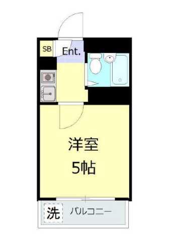 クリスタル三軒茶屋PART1(1K/3階)の間取り写真