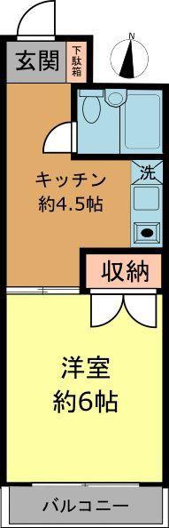 グリーンランド千葉中央ビル(1K/7階)の間取り写真