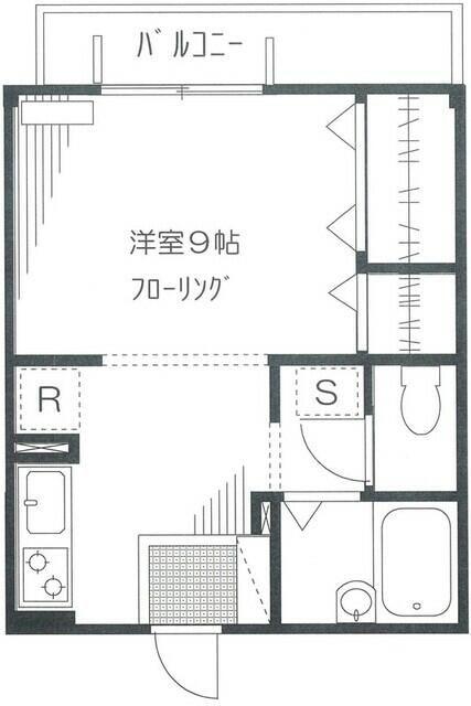 NEUE・BURG東十条(1K/3階)の間取り写真