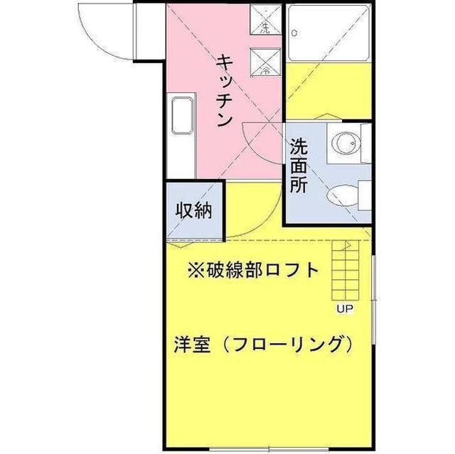 STAGE東立石(1K/2階)の間取り写真