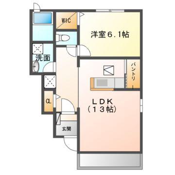 グランドールAOYAMA(1LDK/1階)の間取り写真