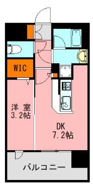 LANDIC PREMIUM HAKATA(1DK/12階)の間取り写真