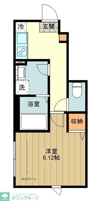 フルセイル豊田(1K/1階)の間取り写真