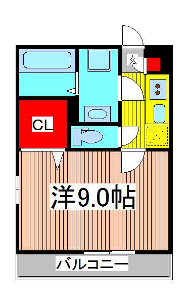 リブリ・VILLA MMC III(1K/1階)の間取り写真