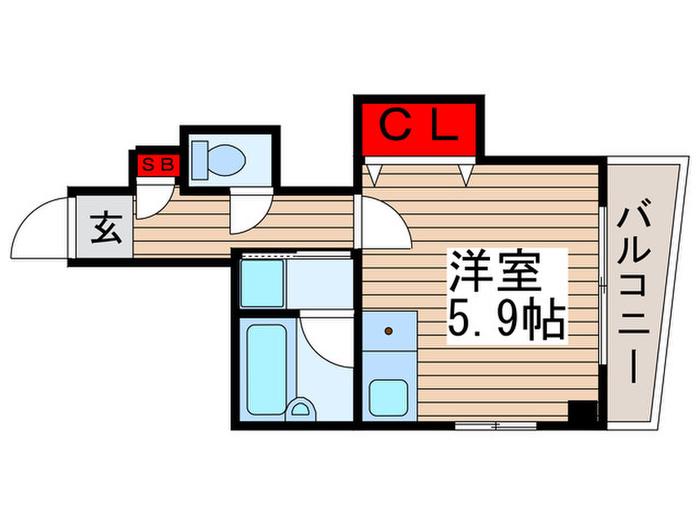 APPARTEMENT ANJO(ワンルーム/3階)の間取り写真