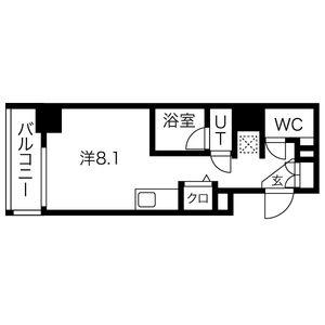 クラリッサ横浜ノワール(ワンルーム/7階)の間取り写真