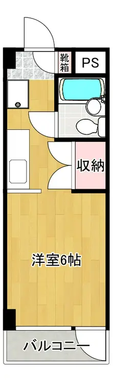 コスモパレス富士見 3階階 間取り