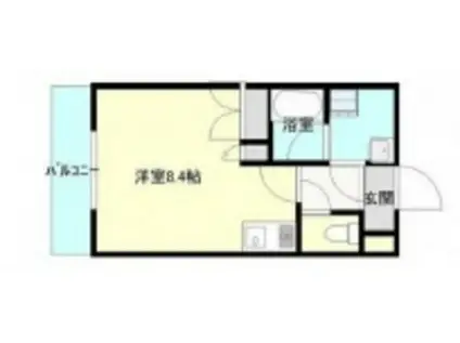 イシダビル(ワンルーム/3階)の間取り写真