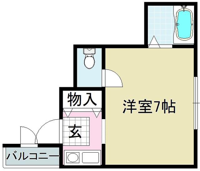近江ビル(1K/3階)の間取り写真