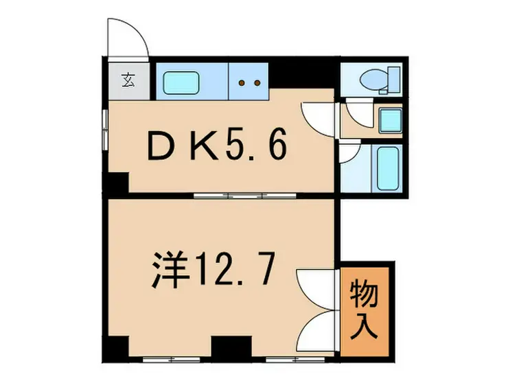 学園台ハイツ 5階階 間取り