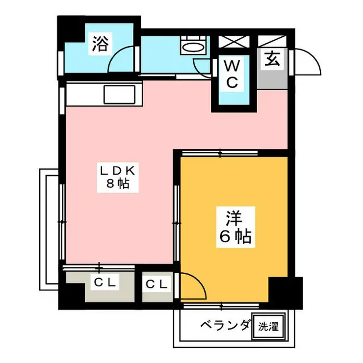 横浜ハイツ 2階階 間取り
