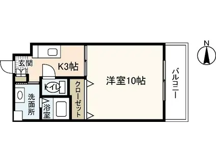 PENSION大塚西(1K/6階)の間取り写真