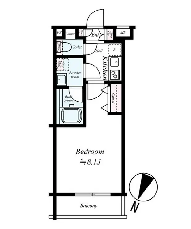 PREMIUM CUBE三宿 3階階 間取り