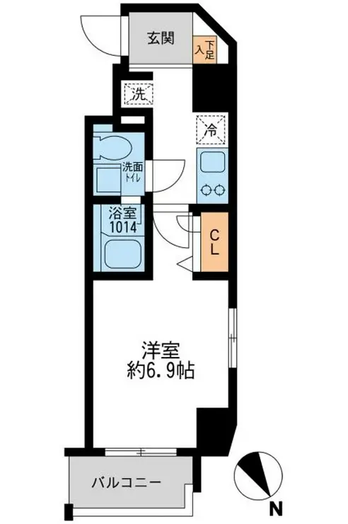 アーデン門前仲町 4階階 間取り