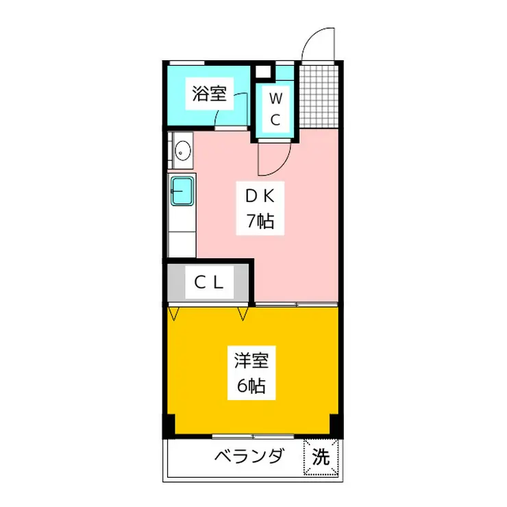ローズマンション 2階階 間取り