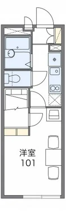 レオパレスタスコ 2階階 間取り
