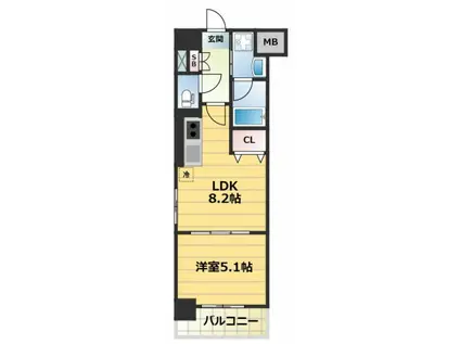 パインリッチ(1LDK/3階)の間取り写真