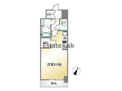 アプリーレ元町ウエスト(ワンルーム/1階)の間取り写真