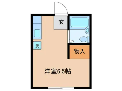 日野ベース(ワンルーム/2階)の間取り写真