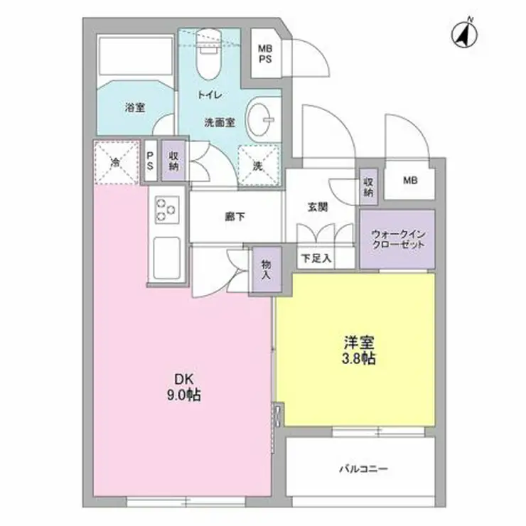 コンフォリア麻布台 4階階 間取り