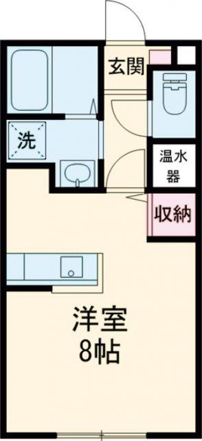 エルメゾン法隆寺(1K/1階)の間取り写真