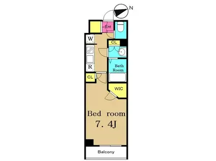 レジディア新御徒町II(1K/5階)の間取り写真