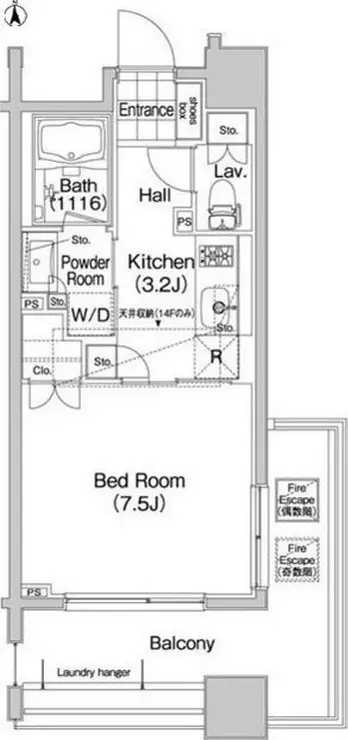 コンフォリア笹塚 10階階 間取り