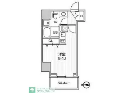 GRACIA PLACE HIKIFUNE(ワンルーム/3階)の間取り写真