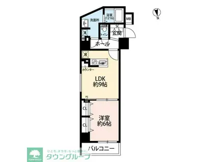 プレールドゥーク東向島(1LDK/8階)の間取り写真