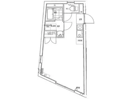ION下北沢(ワンルーム/4階)の間取り写真