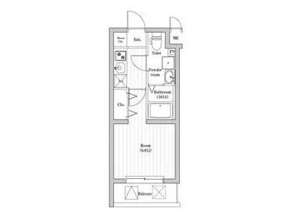 エスピーコート菊名ノース(1K/3階)の間取り写真
