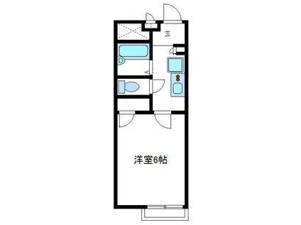 レオパレスグランドKIII(1K/1階)の間取り写真
