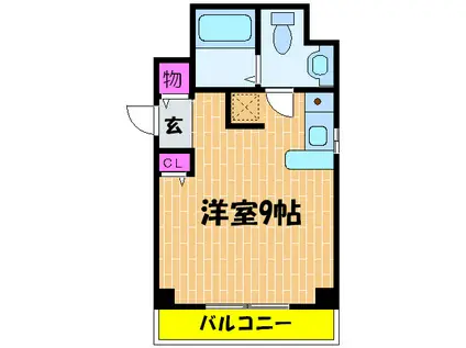 セレブコート(ワンルーム/2階)の間取り写真