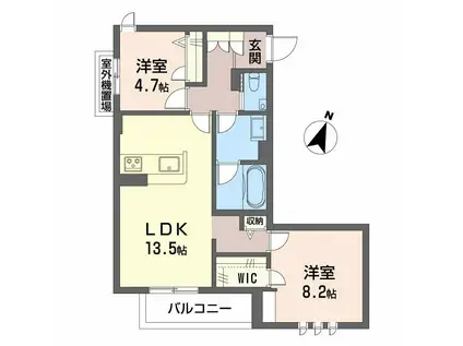 シャーメゾン神戸摩耶(2LDK/3階)の間取り写真