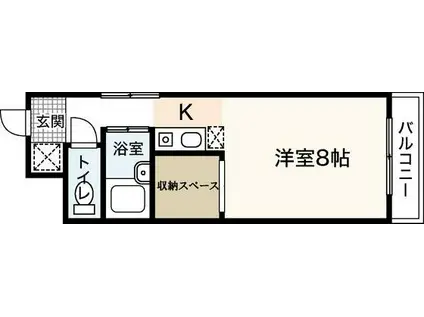 MKビル十日市(1K/3階)の間取り写真