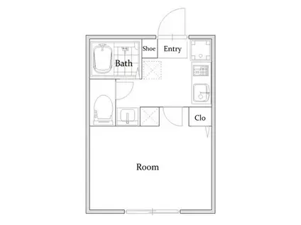 BLOOM氷川台(1K/3階)の間取り写真