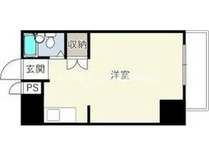 COLLECTION中崎II(ワンルーム/2階)の間取り写真