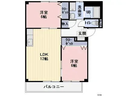 サープラスリッパーII(2LDK/1階)の間取り写真