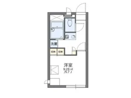 レオパレスオーキッドII(1K/1階)の間取り写真