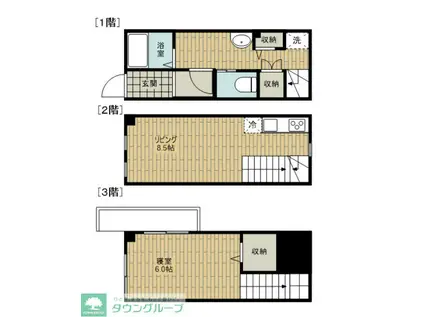 MOK-TERRACE 358(1LDK/1階)の間取り写真