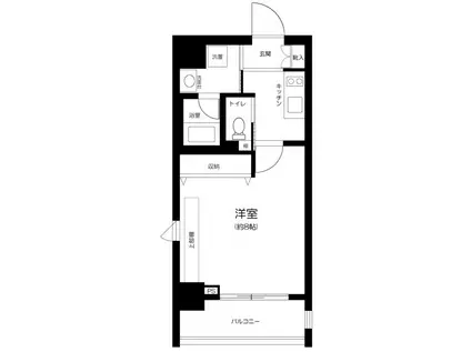 ブライズ両国DUE(1K/7階)の間取り写真