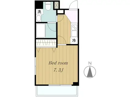 アーデン町田(1K/3階)の間取り写真