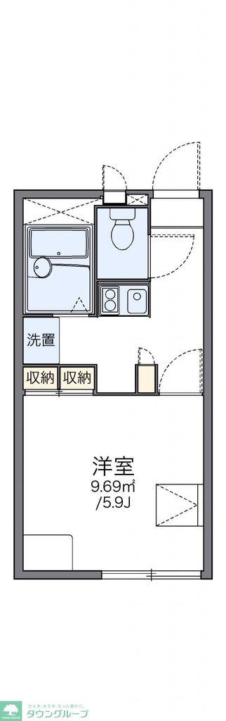 レオパレスグリーク(1K/2階)の間取り写真