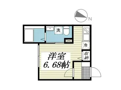 アドバンスヒルズ(ワンルーム/3階)の間取り写真